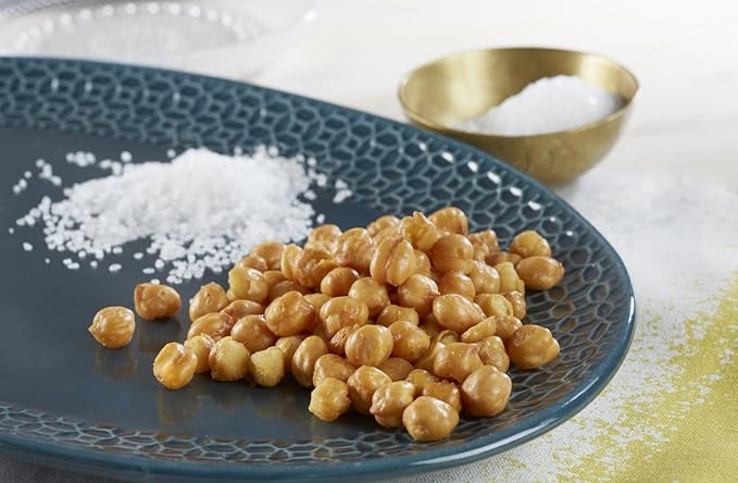 BIENA Chickpea Snacks - Crunchy Roasted Chickpeas - High Fiber Vegan Protein Snacks for Adults and Kids - 10-Pack, 1.2 Ounce Bags - Sea Salt