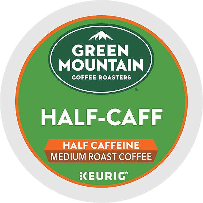 Green Mountain Coffee Roasters Half Caff Coffee, Keurig Single-Serve K-Cup pods, Medium Roast, 96 Count