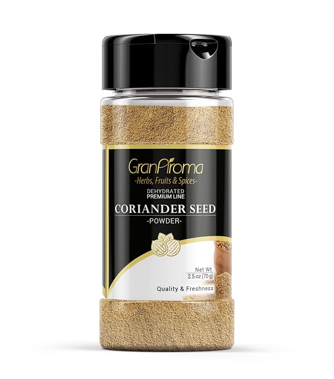 GranAroma Coriander Seed Powder, Light Flavor, Dry Rubs & Marinades (2.5 Ounce)