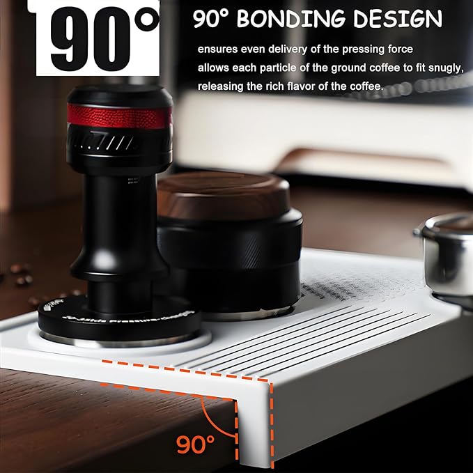 Espresso Tamping Mat ??Food Grade Silicone Coffee Tamper Pad with Portafilter Slots, Heat Resistant, Anti-Slip, Waterproof Tamping Station for Baristas
