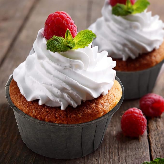 EUSOAR Baking Cups, 50pcs 3.5oz Cupcake Liners, Christmas Muffin Cupcake Liners, Cupcake Wrappers, Cupcake paper, Paper Cupcake Liners Holder, Disposable Ramekins, Muffin Pan Baking Cups