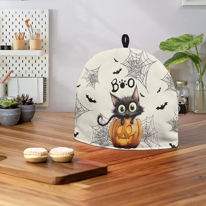 Boo Tea Cozy for Teapot Extra Thick Tea Pot Cozy for Keeping Warm Soft and Scratch Proof Teapot Insulation Cover for All Saints' Day Give to Friend Gifts