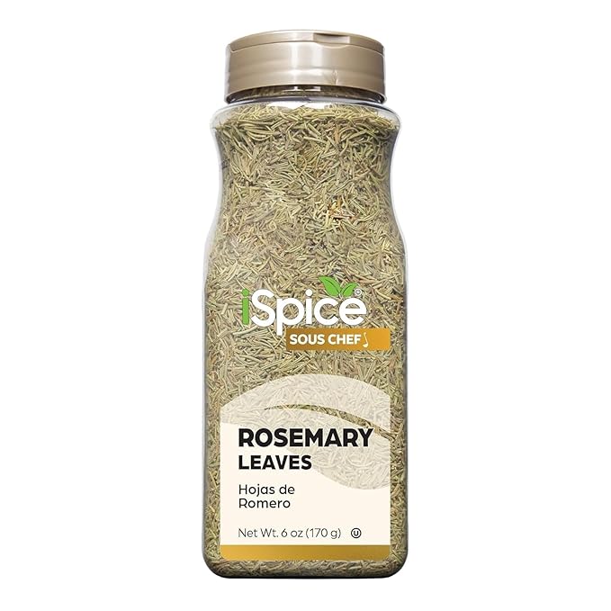 iSpice | Rosemary Leaves | 6 oz | Bulk Size | Premium Herbs | Kosher