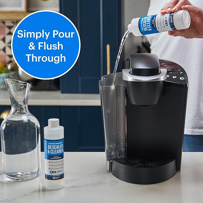 Essential Values Descaling Solution ??Coffee Maker Cleaner for Nespresso, Keurig, Breville & More ??Works on All Machines & Espresso Makers ??Made in USA