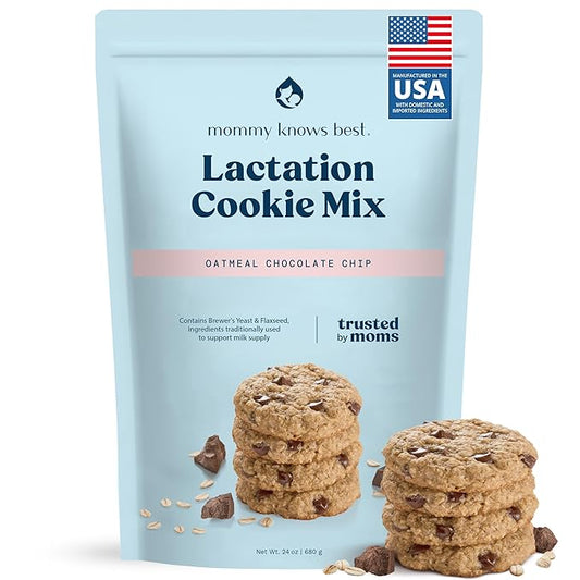 Lactation Cookies Mix - Oatmeal Breastfeeding Cookie Supplement Support for Breast Milk Supply Increase (Chocolate Chip, 1.5 Pound (Pack of 1))