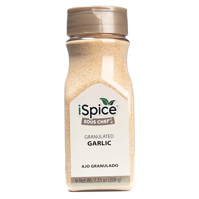 iSpice GARLIC GRANULATED | Ready to use | Premium Quality | 7.35oz (208g)