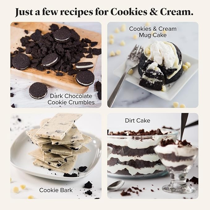 Keto Chow | Keto Meal Replacement Shake | Nutritionally Complete | Low Carb | Delicious Easy Meal Substitute | You Choose The Fat | Cookies and Cream | 21 Meal Bulk Pack