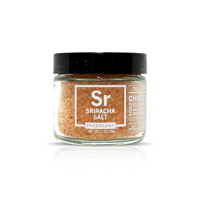 Spiceology - Gourmet Luxe Infused Salt Sampler Gift Set - Set of 6 - Flavors Include: Fleur de Sel, Espresso, Lime, Jalapeno, Black Truffle, Sriracha
