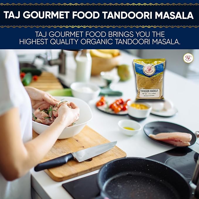 TAJ Tandoori Masala (Indian Spice Blend), 16-Ounce