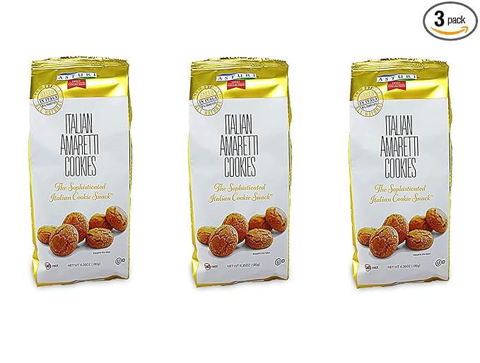 Italian Amaretti Cookies, 6.35oz (Pack of 3)