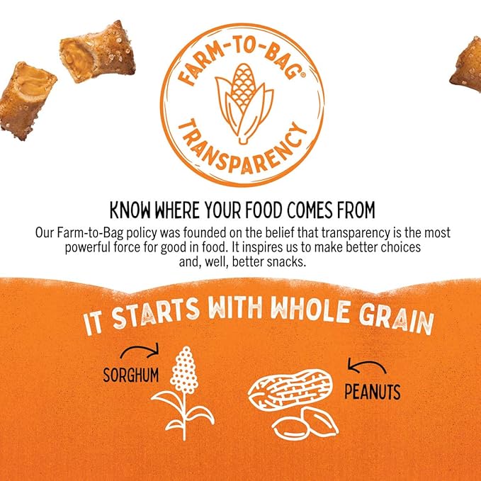 Quinn Snacks Peanut Butter Filled Pretzels, 7 Oz (Pack of 4)