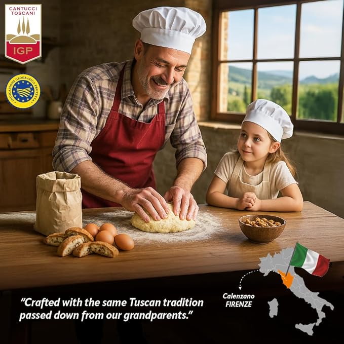 Italian Almond Biscotti | Made in Tuscany, Italy | Belli Traditional Semi Soft Biscuits