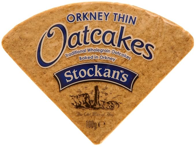 Stockan's Orkney Wholegrain Thin Oatcakes Gifting Tin - Traditional Scottish Savoury Biscuits Imported from Scotland - 2 Gifting Tins (2 Oatcake Packs in Each Tin)