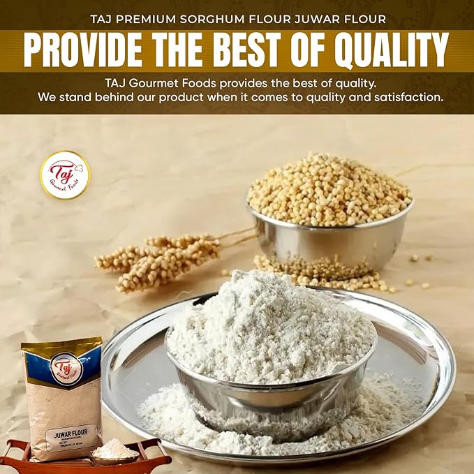 TAJ Premium Sorghum Flour Juwar Jowar Flour, 4-Pounds