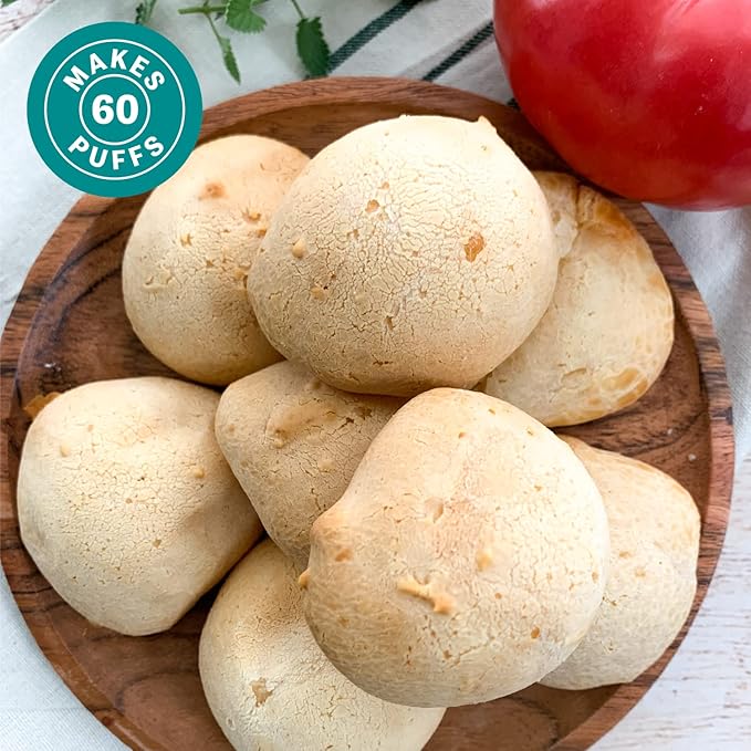 Judee's Brazilian Cheese Bread Mix 2.5 lb - Non-GMO and Just Add Water- Great for preparing in advance and making fresh - Gluten-Free and Nut Free Facility