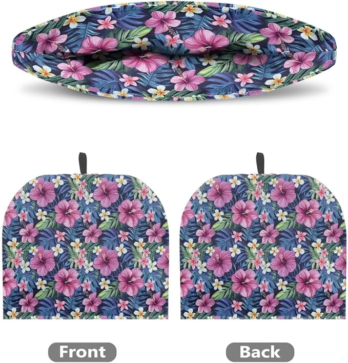 Hawaiian Tropical Flowers Tea Pot Decor Cozies Insulated Kettle Kitchen Dust Cover,Tea Cozies Tea Pot Cover,Home Kitchen Decorative