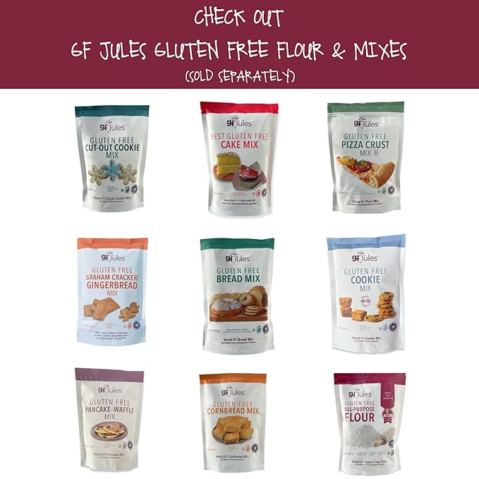 gfJules Certified Gluten Free Muffin Baking Mix | No Grit, Non-GMO, Vegan | Certified Top 9 Allergen-Free & Kosher | Makes 15 Muffins | 14 Ounces, Pack of 12