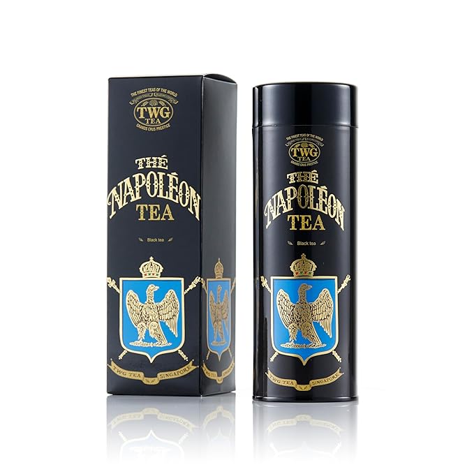 TWG Tea | Napoléon Tea | Black Tea | Caramel Pieces | Haute Couture Tin, 100g | Gift Set