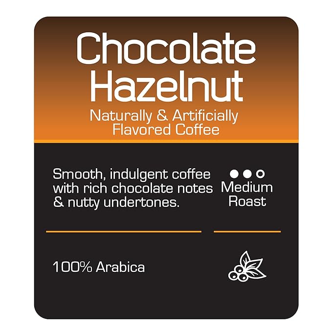 Roast Ridge Single Serve Coffee Pods for Keurig K-cup Brewers, Chocolate Hazelnut Blend, Medium Roast, 100 Count