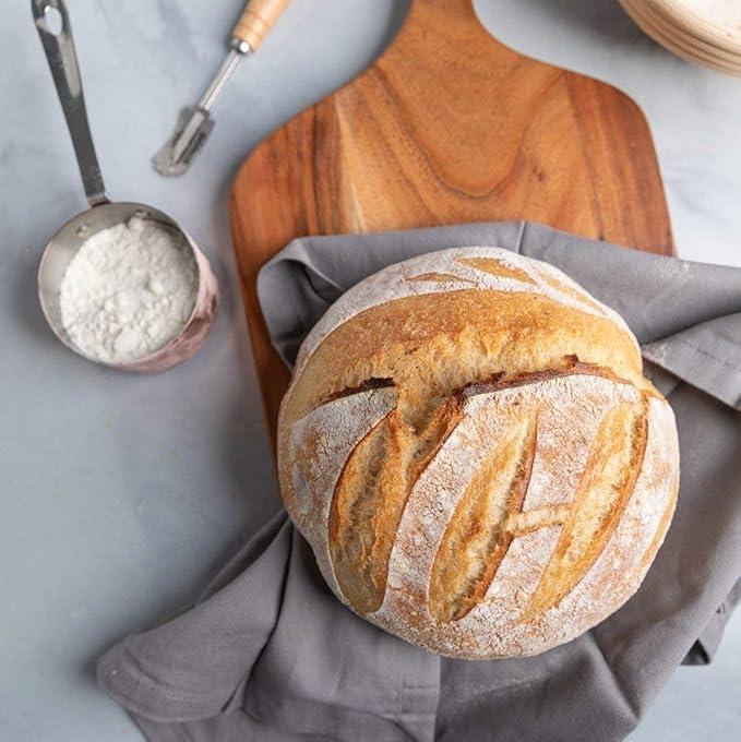 Cultures for Health Heirloom Sourdough Starter | 8 Dehydrated Packets for DIY Bread, Pizza & Pasta Dough | Non-GMO Prebiotic Baking Culture