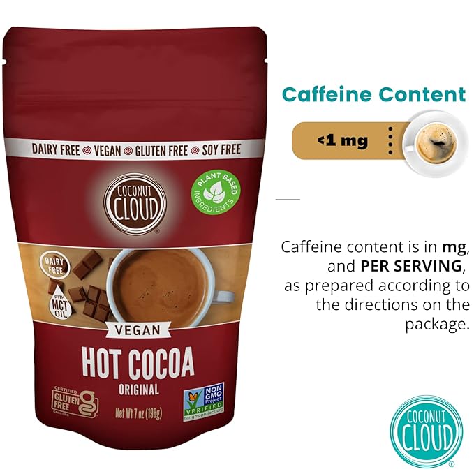 Coconut Cloud: Dairy-Free Instant Hot Cocoa Mix | Vegan, Natural, Delicious, Creamy Plant Based Chocolate (Made in Colorado from Premium Coconut Milk Powder), 7 oz