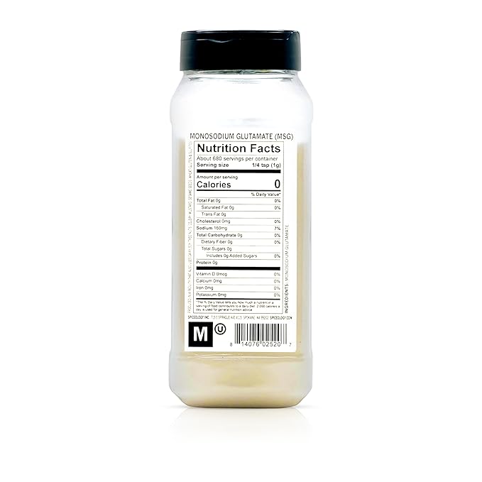 Spiceology ??MSG (Monosodium Glutamate) Seasoning ??Flavor Enhancer for Umami-Rich Cooking ??Ideal for Savory Dishes, Marinades, Rubs & Snacks ??24 oz