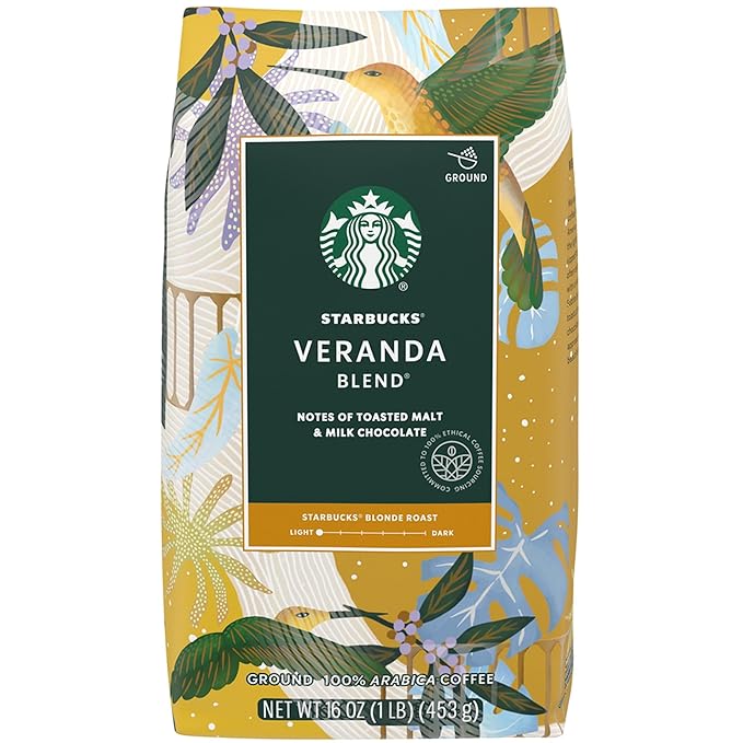Starbucks - SBK11019631 Premium Blonde Roast Ground Coffee, 1 lb