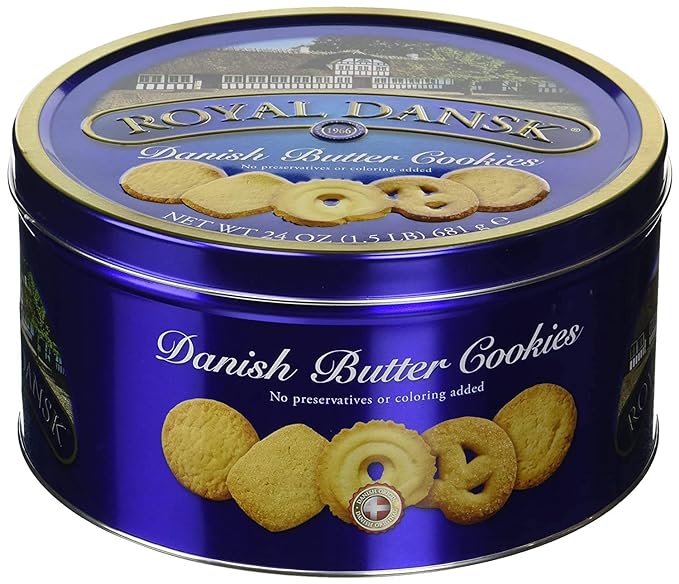 Royal Dansk Danish Butter Cookies, 24 Oz. (Pack of 2)