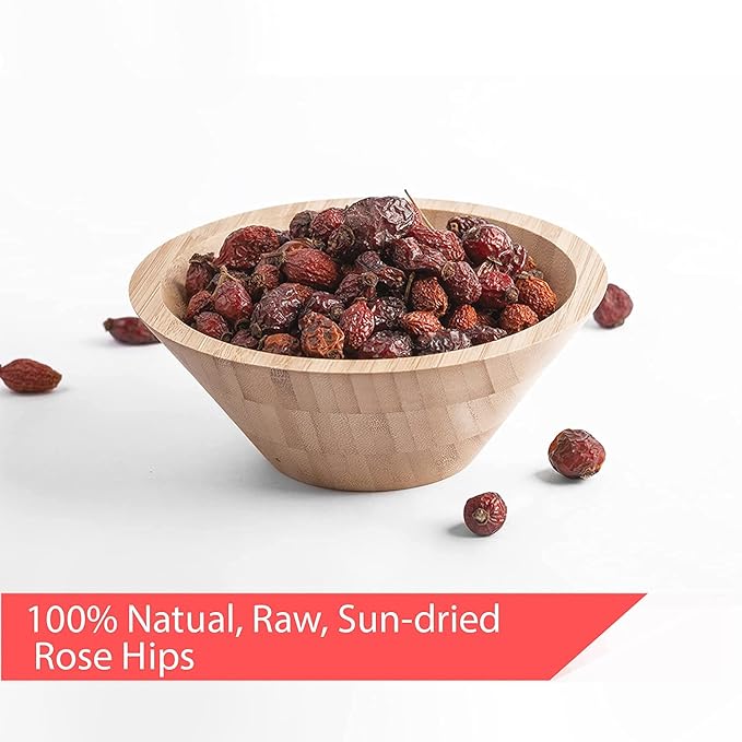 Arashan Whole Dried Rose hips 1 Pound - 100% Natural & Raw with No Additives. Perfect ingridient for Herbal Teas, Jam, Syrup, Bread. Nutritious Snack with Vitamins C,A,B,E (Pack of 2)