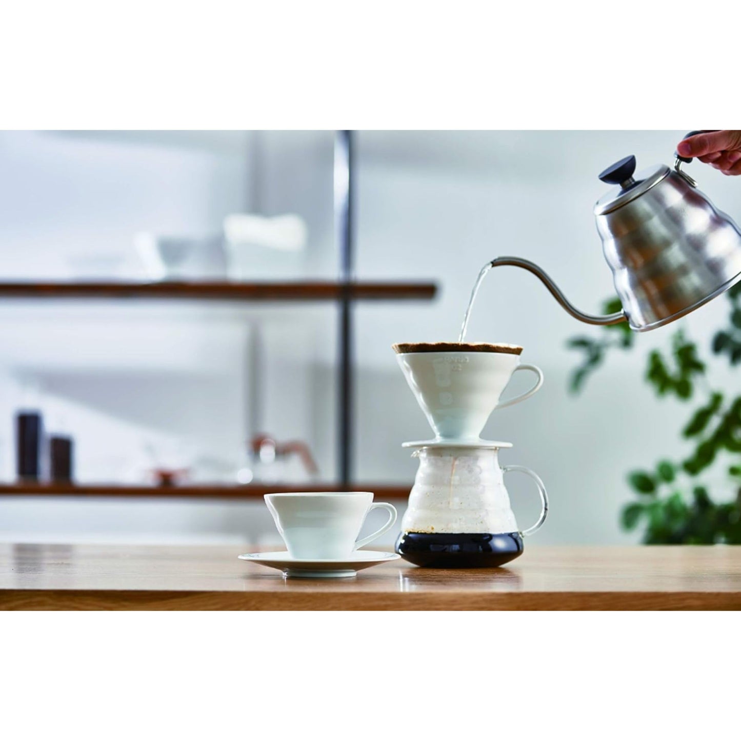 Hario V60 Ceramic Coffee Dripper, Size 02, Red