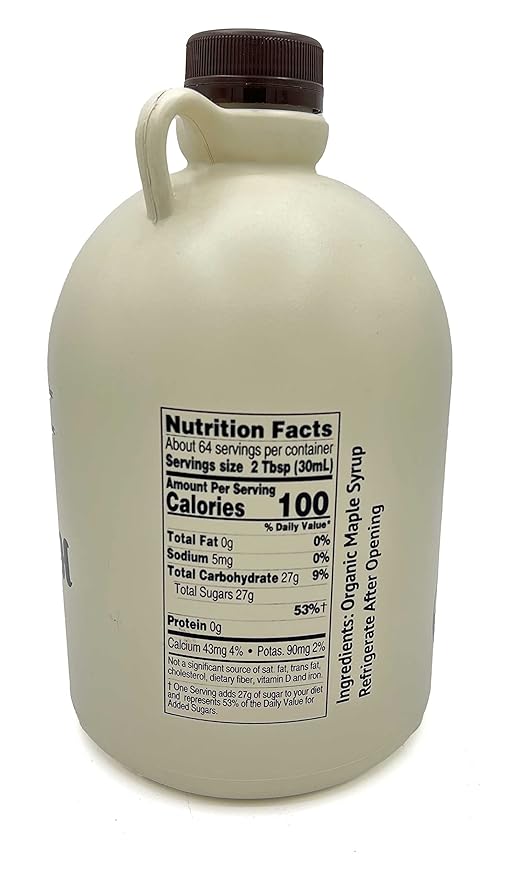 Sapsquatch Organic Maple Syrup - Half Gallon - Grade-A Amber Rich