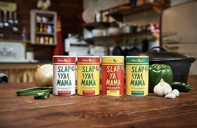 Slap Ya Mama Cajun Seasoning from Louisiana, Hot Blend, No MSG and Kosher, 8 Ounce Can