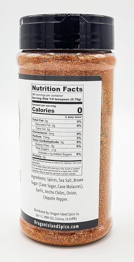 Dragon Island Spice Company | Smokin??BBQ Seasoning - Smoky BBQ Seasoning - Sweet & Smoky Spice Blend - Best Barbecue Seasoning (10.7 Ounce)??"<div>
