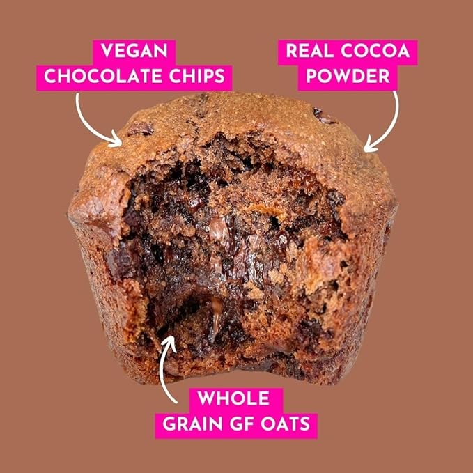 GoNanas Fudge Brownie Oat Flour Banana Bread Mix, Suitable for Plant Based Vegan Diets, Gluten Free Dairy Free Snacks, Healthy Snacks For Adults, Muffin Mix, Nut Free, Cupcakes Dessert, NON-GMO, 2pk