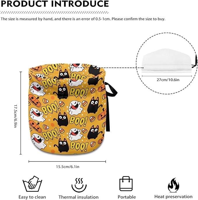 Boo Devil Tea Pot Cozy for Keeping Warm Soft Tea Insulated Cosy Breakfast Warmer for Coffee,Resuable Teapot Dust Protector Kitchen Decor for All Saints' Day