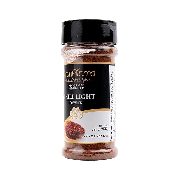 GranAroma Light Chili Powder, Chilis & Dry Rubs, Flavorful, Light Taste (3.84 Ounce)