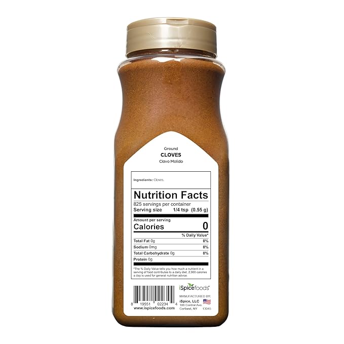 iSpice | Cloves Ground | 16 oz | Bulk Size | Gourmet Spice | Kosher