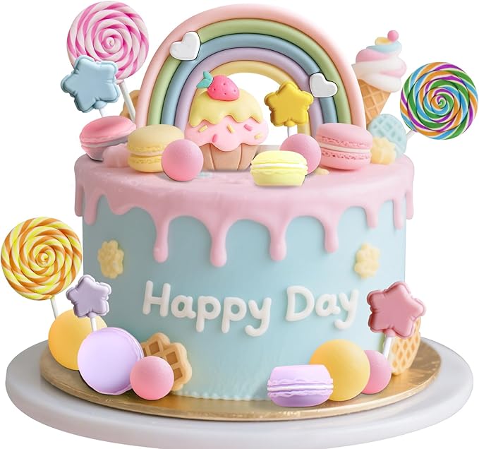 Candyland Cupcake Toppers Candy Cake Topper Sweet One Cake Topper