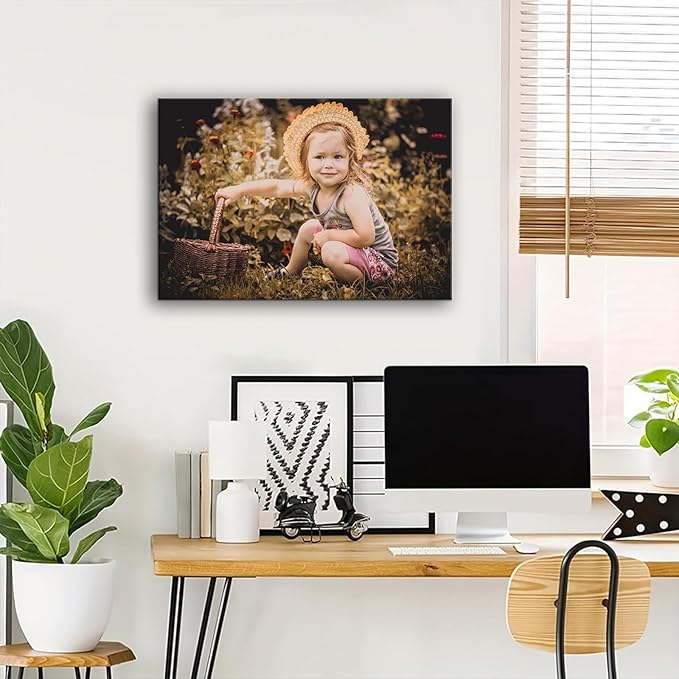 Personalized Custom Canvas Prints, Photo on Canvas Transform Your Photos into Stunning Framed Wall Art-Digitally Printed Photo to Canvas - Ideal for Home Decor, Gifts (30L?쐘20W" 75x50cm)