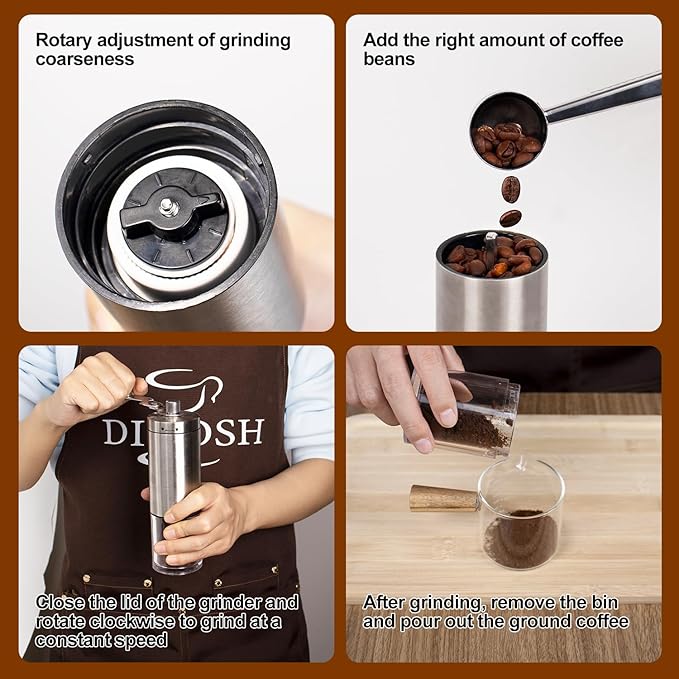 7-in-1 Moka Pot Espresso Set with Electric Stove 3 Cup Aluminum Stovetop Coffee Maker Percolator Italian Classic Mocha Coffee Machine with Hand Grinder Sealing Canister Spoon Portable Camping
