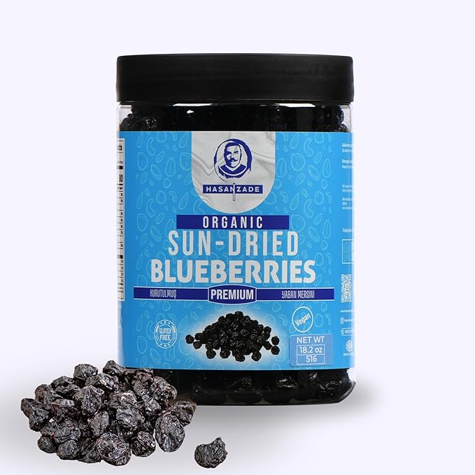 HASANZADE Dried Blueberries Healthy Snacks for Adults and Kids Dried Fruit Vegan Gluten Free Snacks (18,2 Oz)