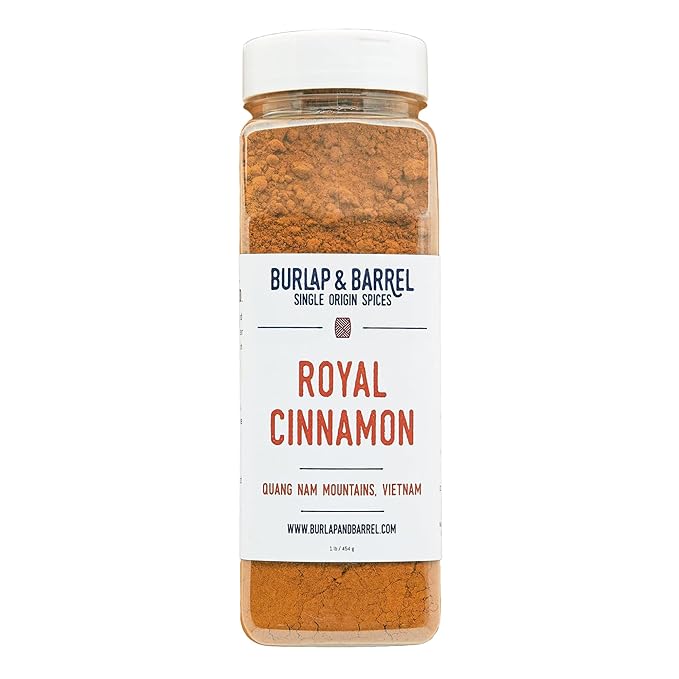 Burlap & Barrel Royal Cinnamon ??Intense Sweetness & Spiciness of Vietnamese Cinnamon Powder & Spice ??As seen on Shark Tank - 16oz Container