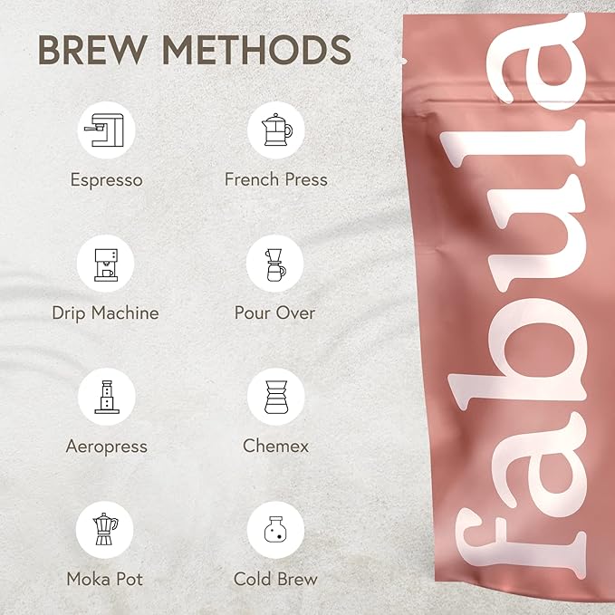 Fabula Coffee Light Roast Whole Beans - Organic - Low Acid - Single Origin - Non-GMO - Mold Free - 12 Ounces