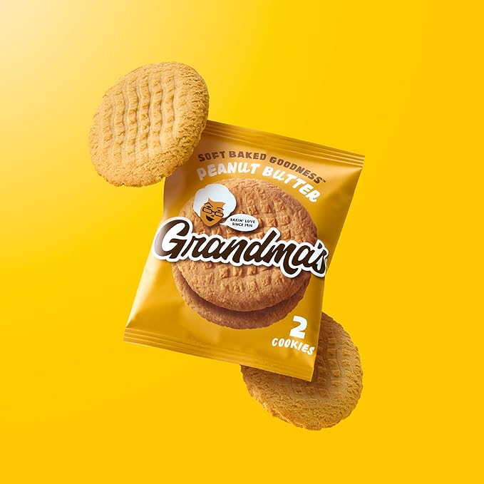 Grandma's Cookies, Peanut Butter, 2.5 Ounce (Pack of 10)