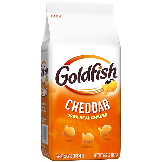 Goldfish Cheddar Cheese Crackers, Baked Snack Crackers, 6.6 oz Bag