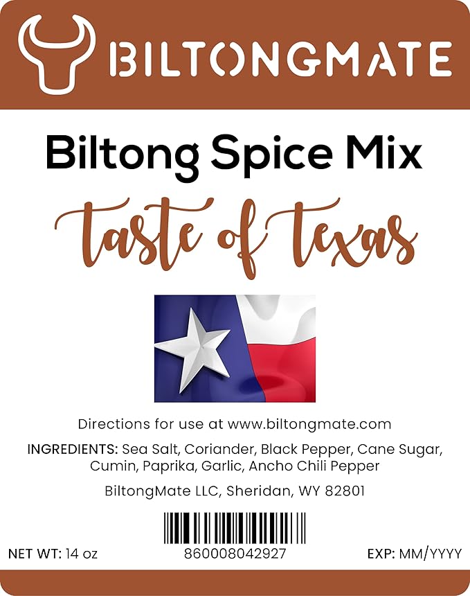 BiltongMate Biltong Spice Mix (Taste of Texas) 14oz