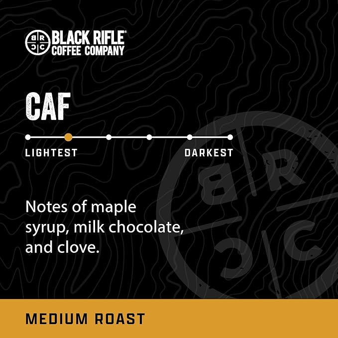 Black Rifle Coffee Company Medium Roast K Cups - Single Serve K Cups Coffee Pods - Kcup Pods Compatible with 1.0 & 2.0 - Made from Pure Arabica Beans (CAF, 50 Count)