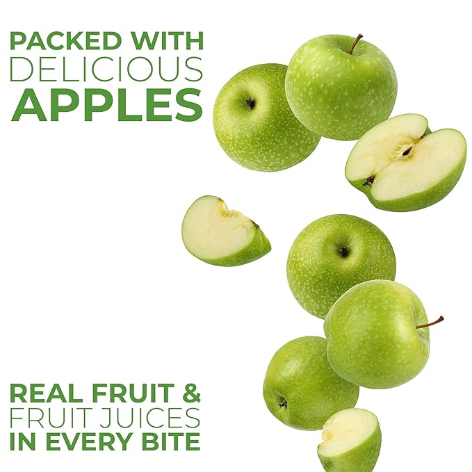 Betty Lou's Fruit Bars, Apple Cinnamon Pack of 12, Gluten Free, Vegan, Non GMO, Deliciously Healthy Snacks Made with All Natural Fruit Juice, Individually Wrapped, 2 oz. Each, 12 Bars