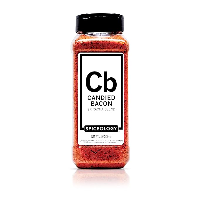 Spiceology - Candied Bacon Sriracha Spice Blend & Rub - Use On: Salmon, Sweet Potatoes, Chicken, Pork, Couscous, Sauces, and Vegetables - 28 oz