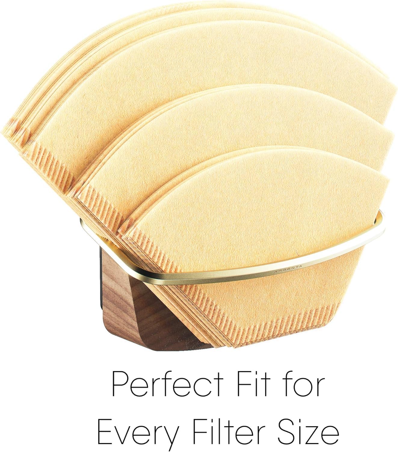 Cone Coffee Filter Holder ARGENTA – Wall Mount Coffee Filter Storage Container with Magnetic and